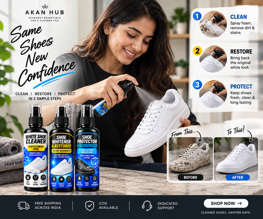 3-in-1 Premium Shoe Care Kit – Cleaner, Whitener & Protector